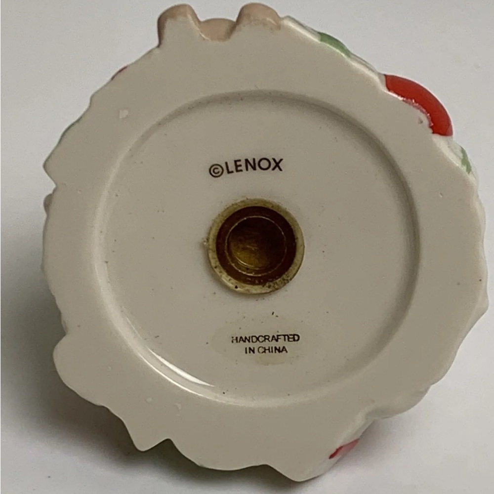 Vintage Lenox Christmas Tree Santa Claus Salt And Pepper Shakers Holiday Table - Picture 12 of 12